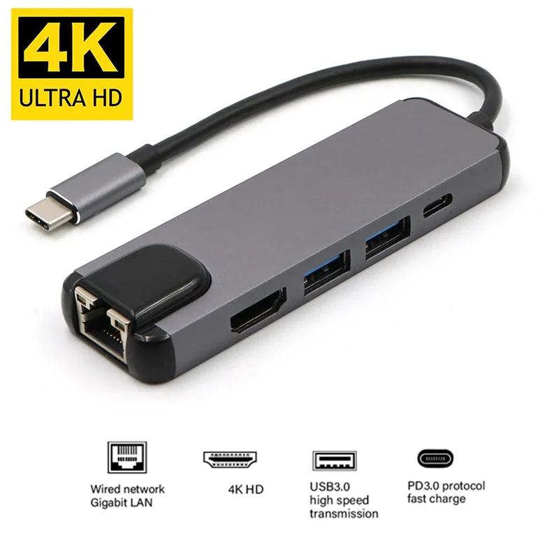 ƺ   Ʈ 3 USB-C , USB 3.0 to RJ45 HDMI ȣȯ, CŸ Ʈ  ⰡƮ ̴ , 4K